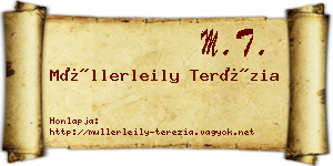 Müllerleily Terézia névjegykártya